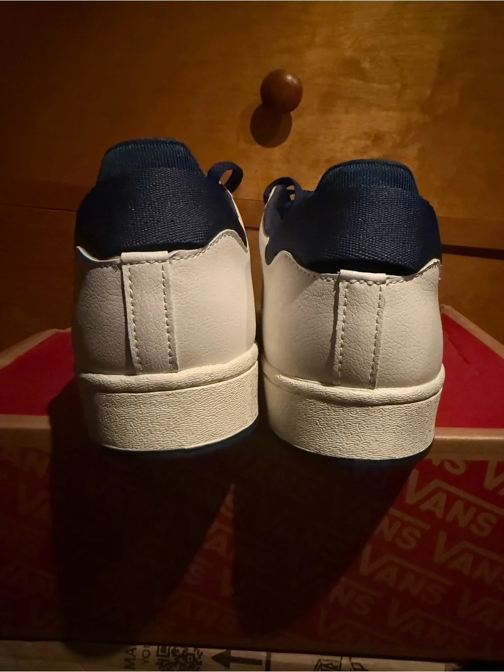 adidas Parley Superstar Shell Toe White Navy Blue Accents Shoes
